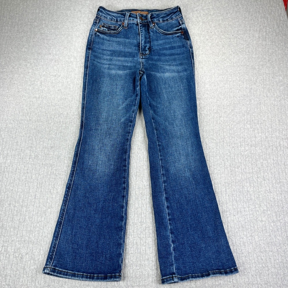 New Judy Blue Boot Cut Jeans Women 1/25x27 Blue Medium Dark Wash High Rise
